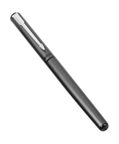 Füllfederhalter, Premium-Füllfederhalter, Metallgehäuse, feine Feder, beste Stifte, Geschenk für Männer und Frauen, atemberaubender Luxus-Schreibstift, tragbarer Kalligrafiestift (Grau, 0,8 mm) von YLGTYUIK