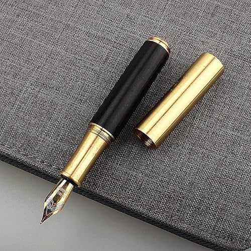 Füllfederhalter, luxuriöser Füllfederhalter zum Schreiben, nachfüllbarer Lackstift aus Metall, bestes Stiftgeschenk für Männer und Frauen, professioneller Kalligrafiestift, tragbar (C-Silberfeder 0,4 Füllfederhalter, luxuriöser Füllfederhalter zum Schreiben, nachfüllbarer Lackstift aus Metall, bestes Stiftgeschenk für Männer und Frauen, professioneller Kalligrafiestift, tragbar (C-Silberfeder 0,4 von YLGTYUIK
