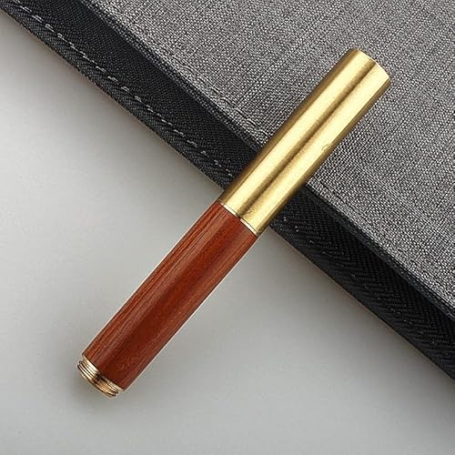 Füllfederhalter, luxuriöser Füllfederhalter zum Schreiben, nachfüllbarer Lackstift aus Metall, bestes Stiftgeschenk für Männer und Frauen, professioneller Kalligraphiestift, tragbar (B 0,5 mm) von YLGTYUIK