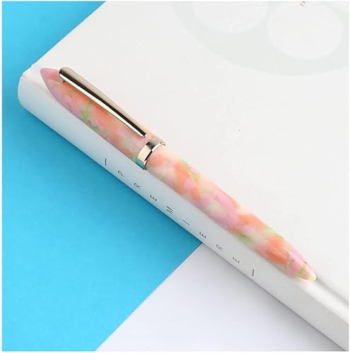Füllfederhalter, professioneller Füllfederhalter mit Geschenkbox, elegante, exquisite Stifte für Männer und Frauen, bester Schreibfüller, luxuriöser, ausgefallener Stift, tragbar (Pink, 0,38 mm) von YLGTYUIK