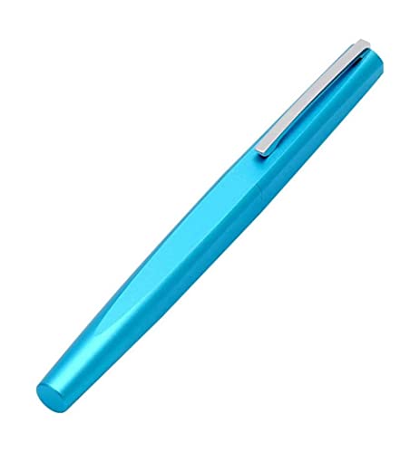 YLGTYUIK Füllfederhalter, Füllfederhalter, feine Feder, 0,5 mm, Premium-Metallstifte mit Stiftetui, luxuriöser, glatter Schreibstift für Männer und Frauen, tragbarer Kalligrafiestift (Blau 1) von YLGTYUIK