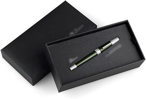 YLGTYUIK Füllfederhalter, Füllfederhalter-Set aus Metall, extrafeine Feder, klassischer Kalligraphiestift, Glatte Luxus-Schreibstifte, Geschenketui, perfekt für Männer und Frauen, tragbar (D) von YLGTYUIK