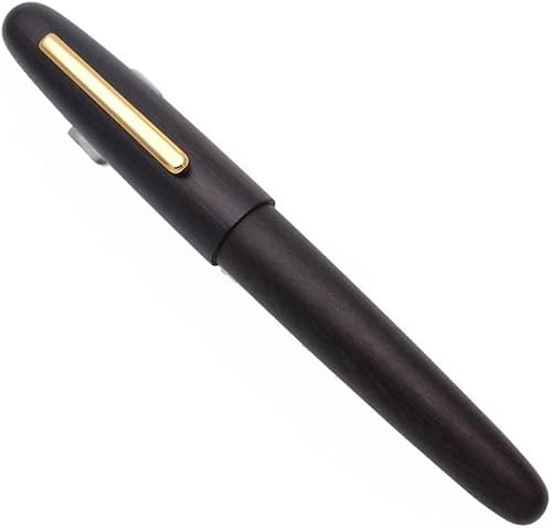 YLGTYUIK Füllfederhalter, Füllfederhalter mit Holzkörper, feine Feder, atemberaubender Luxus-Kalligrafiestift, Schreibstifte für Männer und Frauen, professioneller Lackstift, tragbar (DM-Feder) von YLGTYUIK