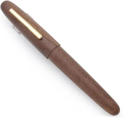 YLGTYUIK Füllfederhalter, Füllfederhalter mit Holzkörper, feine Feder, atemberaubender Luxus-Kalligrafiestift, Schreibstifte für Männer und Frauen, professioneller Lackstift, tragbar (EF-Feder) von YLGTYUIK