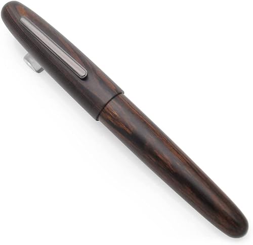 YLGTYUIK Füllfederhalter, Füllfederhalter mit Holzkörper, feine Feder, atemberaubender Luxus-Kalligrafiestift, Schreibstifte für Männer und Frauen, professioneller Lackstift, tragbar (FM-Feder) von YLGTYUIK