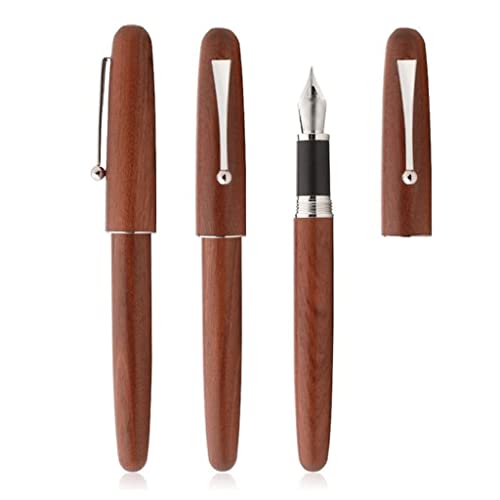 YLGTYUIK Füllfederhalter, Holzfüllfederhalter mit Luxusetui, extrafeine Feder, nachfüllbarer Tintenstift, bestes Stiftgeschenk für Männer und Frauen, atemberaubender Kalligraphiestift, tragbar (A) YLGTYUIK Füllfederhalter, Holzfüllfederhalter mit Luxusetui, extrafeine Feder, nachfüllbarer Tintenstift, bestes Stiftgeschenk für Männer und Frauen, atemberaubender Kalligraphiestift, tragbar (A) von YLGTYUIK