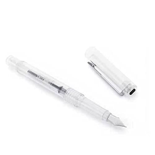 YLGTYUIK Füllfederhalter, Kunststoff-Füller, feine Feder, glatter Schreibstift, Klassische Stifte für Männer und Frauen, atemberaubender Luxus-Kalligrafiestift, Lackstift, tragbar (klares F) von YLGTYUIK