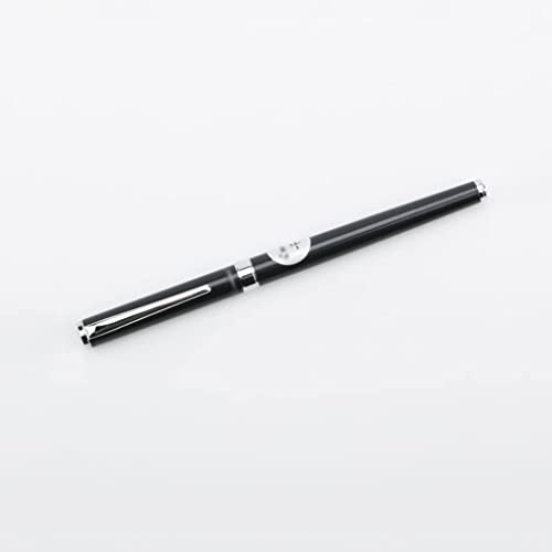 YLGTYUIK Füllfederhalter, Lack-Füllfederhalter für Damen und Herren, luxuriöse Geschenkbox-Stifte, Kalligraphie-Stift, Schreibstift mit Edelstahlfeder, schicker Stift, tragbar (Schwarz 1) von YLGTYUIK