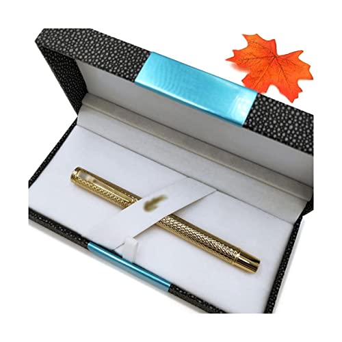 YLGTYUIK Füllfederhalter, Luxus-Füller, Geschenk mit Stiftetui, Schreibfüller zum Schreiben, Kalligraphiestifte, Federstift, Tintenstift für Männer und Frauen, tragbar (A) von YLGTYUIK
