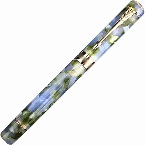 YLGTYUIK Füllfederhalter, Luxus-Füllfederhalter zum Schreiben, robust, schöner Kalligrafiestift, extrafeine Feder, glatter Schreibstift, perfekt für Männer und Frauen, tragbar (fein 0,5 mm) von YLGTYUIK
