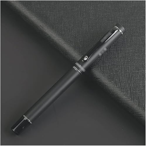 YLGTYUIK Füllfederhalter, mattschwarzer Füllfederhalter, 0,5 mm extrafeine Feder, schöner Kalligrafiestift, Schreibstifte, handgefertigt, Premium-Stift, Geschenk für Männer und Frauen, tragbar (B) YLGTYUIK Füllfederhalter, mattschwarzer Füllfederhalter, 0,5 mm extrafeine Feder, schöner Kalligrafiestift, Schreibstifte, handgefertigt, Premium-Stift, Geschenk für Männer und Frauen, tragbar (B) von YLGTYUIK