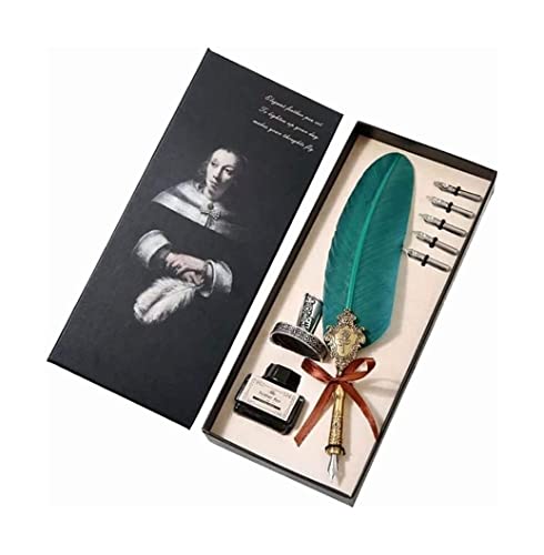 YLGTYUIK Füllfederhalter Füllfederhalter zum Schreiben, feine Feder, Glatte Luxusstifte mit Geschenketui, Kalligraphiestifte, Geschenk für Männer und Frauen, Bürobedarf, tragbar (B) von YLGTYUIK
