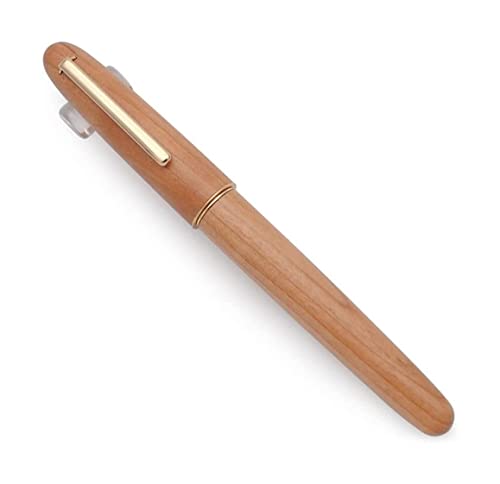 YLGTYUIK Füllfederhalter aus Holz zum Schreiben, handgefertigter Luxusstift, mittlere und feine Federn, Kalligrafiestift, Glatte Schreibstifte für Männer und Frauen, tragbar (G 0,5 mm) von YLGTYUIK