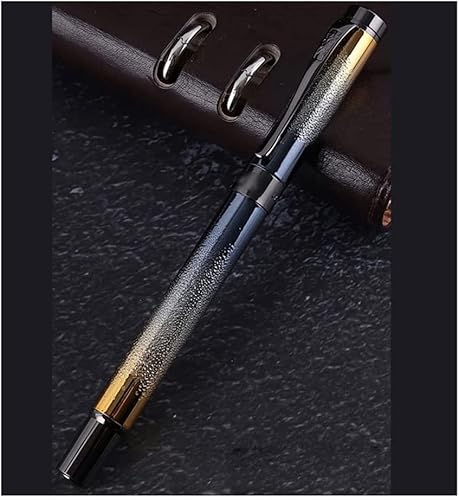 YLGTYUIK Füllfederhalter aus Metall, atemberaubende Luxus-Stifte, bestes Stiftgeschenk für Männer und Frauen, professioneller Kalligraphie-Stift, Schreibstift, Tintenstifte, tragbar (gelb) von YLGTYUIK