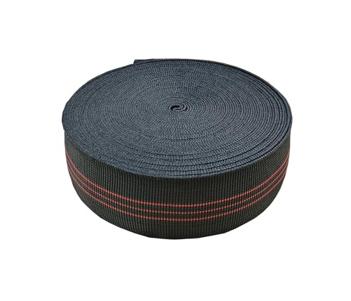 YLM1991 Elastisches Gurtband, Stretch-Latexband, Elasbelt, Stuhl, Couch, Material, Ersatz, dehnbare Federalternative für schlaffe Kissen (5,1 cm, 12,2 m) von YLM1991