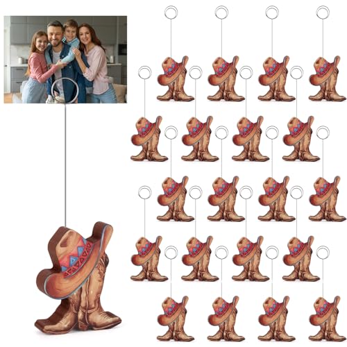 20 Stück Cowboystiefel-Fotohalter aus Holz, Tischnummernhalter, Cowboy-Ballon-Platzkartenhalter, niedliches Bild, Zahlenschild, Ständer für Western-Party, Geburtstag, Hochzeit, Jahrestag, Party 20 Stück Cowboystiefel-Fotohalter aus Holz, Tischnummernhalter, Cowboy-Ballon-Platzkartenhalter, niedliches Bild, Zahlenschild, Ständer für Western-Party, Geburtstag, Hochzeit, Jahrestag, Party von YLOLUL