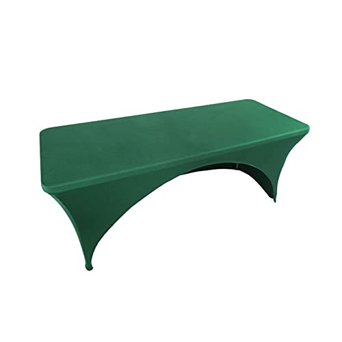 YLONN Strechhussen, Stretch Tischdecke, Hussen Bierzeltgarnitur Stretchhussen, Spandex Tight Fit, rechteckige Tisch Cover-dj, Messen, (GrüN,183x74x76 cm) von YLONN