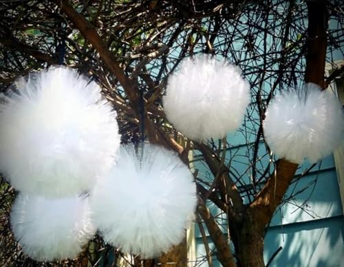 Stück Tüll-Pompons für Party, Hochzeit, Babyparty, Geburtstagsfeier, Heimdekoration, Brautparty, Junggesellinnenabschied, Mädchenparty, weiß, 30 cm Stück Tüll-Pompons für Party, Hochzeit, Babyparty, Geburtstagsfeier, Heimdekoration, Brautparty, Junggesellinnenabschied, Mädchenparty, weiß, 30 cm von YLREAN