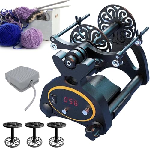 YMAOMAO Spinnrad Zum Spinnen, Automatischer Garnwickler 12 V Zum Häkeln, 800 U/Min, Einstellbare Geschwindigkeit, 14 Mm öffnung, Spulenkapazität 4+ Unzen/8+ Unzen, Geeignet Für Wolle, Seide, Fasern,B YMAOMAO Spinnrad Zum Spinnen, Automatischer Garnwickler 12 V Zum Häkeln, 800 U/Min, Einstellbare Geschwindigkeit, 14 Mm öffnung, Spulenkapazität 4+ Unzen/8+ Unzen, Geeignet Für Wolle, Seide, Fasern,B von YMAOMAO