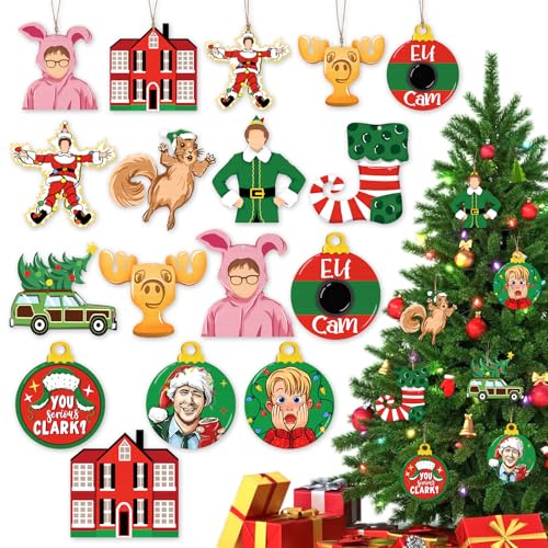 YMCAFZ Dekorative Weihnachtsbaumschmuck, lustige Elfen-Kugeln aus Holz, zum Aufhängen, Dekoration für den Innenbereich, Winterurlaub, Partyzubehör mit Juteseil, 24 Stück YMCAFZ Dekorative Weihnachtsbaumschmuck, lustige Elfen-Kugeln aus Holz, zum Aufhängen, Dekoration für den Innenbereich, Winterurlaub, Partyzubehör mit Juteseil, 24 Stück von YMCAFZ
