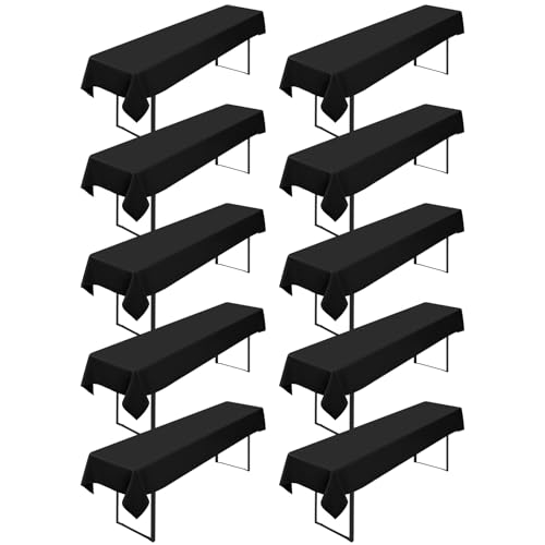 10 Stück Biertisch Tischdecke,für 50-70 cm Tischbreite, Schwarz Biertisch Biertischhussen Bierzeltgarnitur Rechteckige Tischdecken Waschbar 100x250cm für Gartenbankett-Gartenmöbel 10 Stück Biertisch Tischdecke,für 50-70 cm Tischbreite, Schwarz Biertisch Biertischhussen Bierzeltgarnitur Rechteckige Tischdecken Waschbar 100x250cm für Gartenbankett-Gartenmöbel von YMHPRIDE