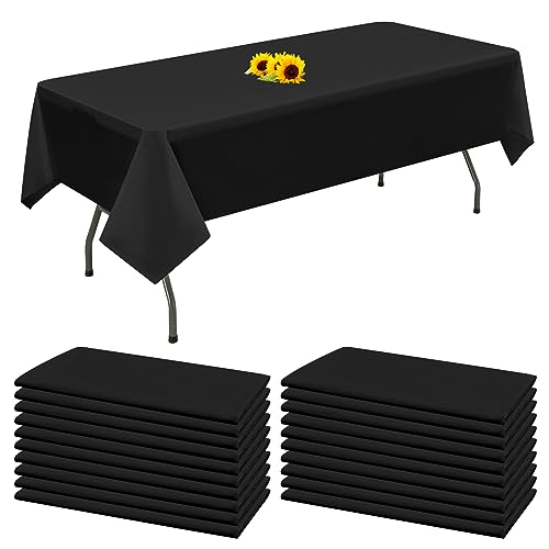 20 Packungen Einweg-Tischdecken Schwarz rechteckige Kunststoff-Tischdecke 137 cm x 274 cm Premium-schmutzabweisende/wasserdichte Tischdecken für Geburtstag,Hochzeit,Party,Grillen,Picknick-Dekoration 20 Packungen Einweg-Tischdecken Schwarz rechteckige Kunststoff-Tischdecke 137 cm x 274 cm Premium-schmutzabweisende/wasserdichte Tischdecken für Geburtstag,Hochzeit,Party,Grillen,Picknick-Dekoration von YMHPRIDE