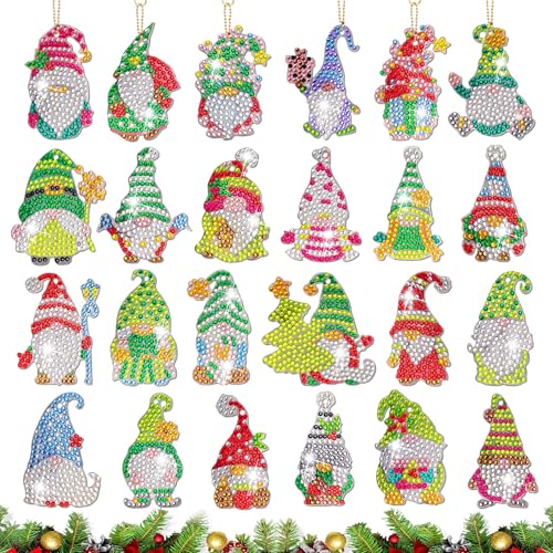 YMIFEEY 24 Stück Diamond Painting Weihnachten Wichtel Anhänger, Diamant Painting Weihnachten Schlüsselanhänger Weihnachtswichtel Adventskalender Neu Bastelset Kinder Erwachsene YMIFEEY 24 Stück Diamond Painting Weihnachten Wichtel Anhänger, Diamant Painting Weihnachten Schlüsselanhänger Weihnachtswichtel Adventskalender Neu Bastelset Kinder Erwachsene von YMIFEEY