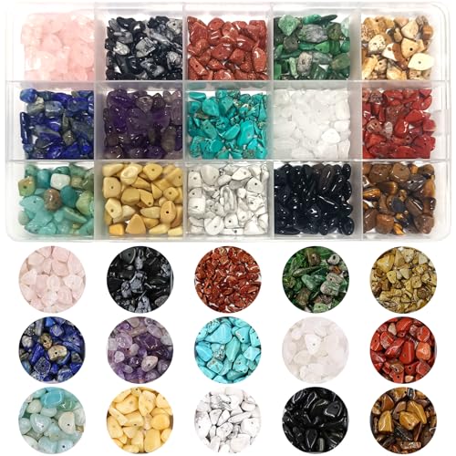 Naturstein Perlen Chip Stone Beads 5-8mm Unregelmäßige Perlen für die Schmuckherstellung Steine zum Basteln Armbänder Halsketten Ohrringe Dekorationen etc. Naturstein Perlen Chip Stone Beads 5-8mm Unregelmäßige Perlen für die Schmuckherstellung Steine zum Basteln Armbänder Halsketten Ohrringe Dekorationen etc. von YMJD
