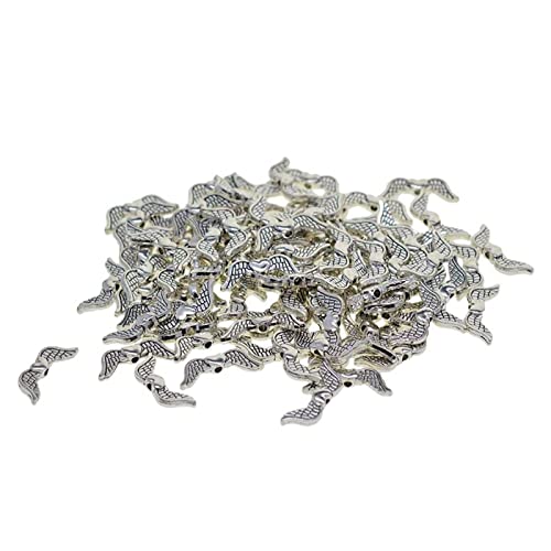 YMLOVE 100 Stück/Set 20 mm tibetisches Silber Engelsflügel Abstandshalter Perlen DIY Schmuckherstellung von YMLOVE