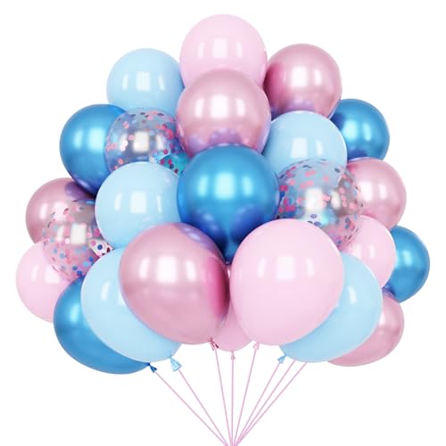 Rosa und Blau Luftballons, 67 12 Zoll Metallic Rosa und Blau Luftballons, Geschlecht Offenbarung Ballons für Jungen oder Mädchen Geschlecht Enthüllung Dekorationen Geburtstagsfeier Babyparty Jubiläum Rosa und Blau Luftballons, 67 12 Zoll Metallic Rosa und Blau Luftballons, Geschlecht Offenbarung Ballons für Jungen oder Mädchen Geschlecht Enthüllung Dekorationen Geburtstagsfeier Babyparty Jubiläum von YMSZ