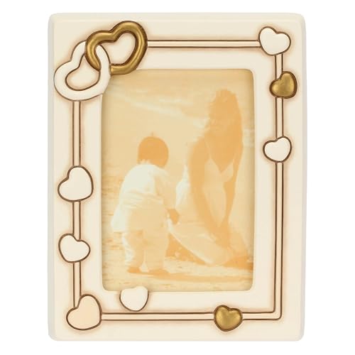YMXBHN Thun Bilderrahmen mit Herzen, mittelgroß, Keramik, Kollektion Bomboniere, 16 x 2,3 x 20,6 cm YMXBHN Thun Bilderrahmen mit Herzen, mittelgroß, Keramik, Kollektion Bomboniere, 16 x 2,3 x 20,6 cm von YMXBHN
