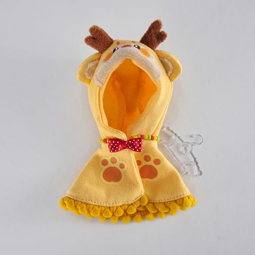 YMY OB11 Umhang Puppe Kleidung Puppe Zubehör Niedliche Kleidung Geschenk für Jungen und Mädchen (Gelb) von YMY DOLL