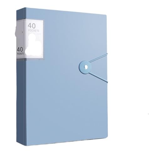 2 STÜCKE A4 Dateiordner Anzeigebuch Passworteintrag Buch Transparenter Einsatz Papier Dokument Organizer Tasche Büro Schulbedarf Schreibwaren(Blue) von YMYGCC