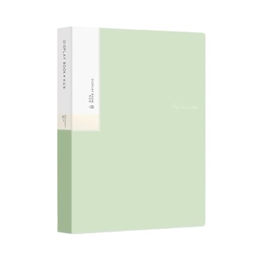 2 STÜCKE A4 Dokumentablage Ordner 20 Seiten Anzeige Buch Skizze Album Schreibwaren Büro Schule Studenten Daten Ordner Mit Einlage(Green) von YMYGCC