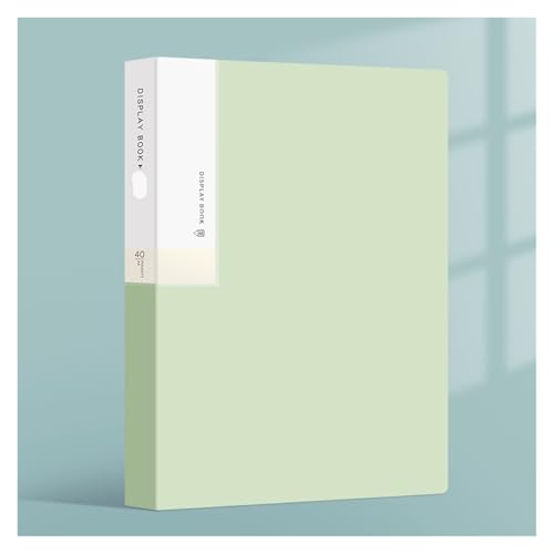 2 Stücke A4 Dateiordner Sichtbuch 30 Seiten Transparente Einlage Papier Dokument Organizer Tasche Büro Schulbedarf Schreibwaren(Green) von YMYGCC
