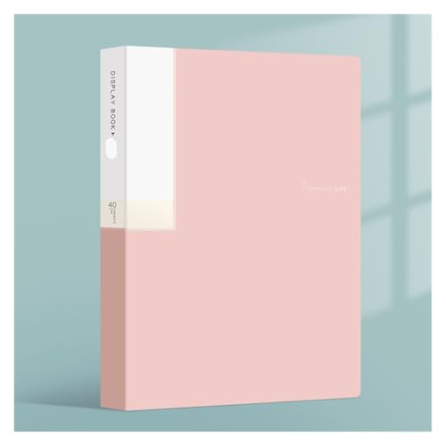 2 Stücke A4 Dateiordner Sichtbuch 30 Seiten Transparente Einlage Papier Dokument Organizer Tasche Büro Schulbedarf Schreibwaren(Pink) von YMYGCC