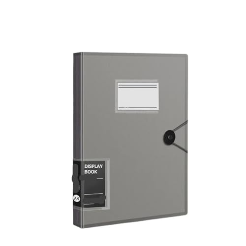 2 stücke Lagerung Ordner Aktentasche Quittungshalter Stationäre Papier Organizer Loseblattbinder A4 Datei Ordner Dokumente Clip(Black) von YMYGCC