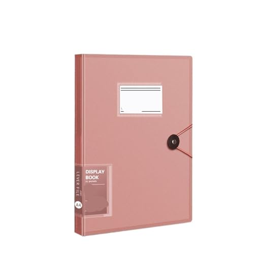 2 stücke Lagerung Ordner Aktentasche Quittungshalter Stationäre Papier Organizer Loseblattbinder A4 Datei Ordner Dokumente Clip(Red) von YMYGCC