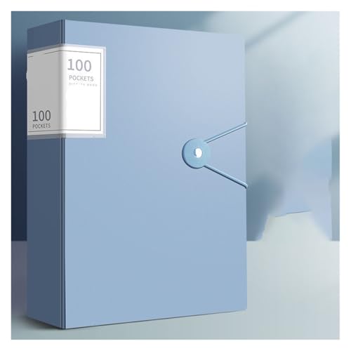 A4-Dokumententasche, Organizer, Aktenordner, große Kapazität, wasserdicht, multifunktionale Desktop-Aufbewahrung, Vertrag, Testpapier-Aktentasche(Sky blue) von YMYGCC