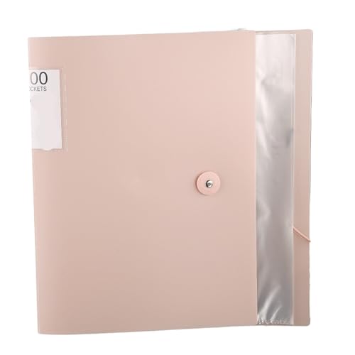 Aktenordner mit großer Kapazität, A4, multifunktionaler, wasserdichter Dokumenten-Organizer, staubdichter Desktop-Aufbewahrungs-Dokumentenhalter, Vertrag(Pink) von YMYGCC