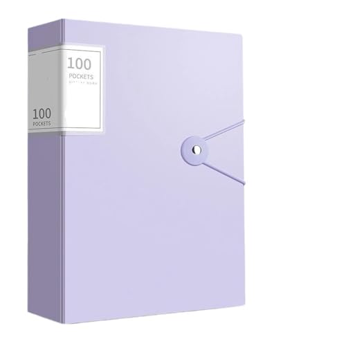 Aktenordner mit großer Kapazität, A4, multifunktionaler, wasserdichter Dokumenten-Organizer, staubdichter Desktop-Aufbewahrungs-Dokumentenhalter, Vertrag(Purple) von YMYGCC