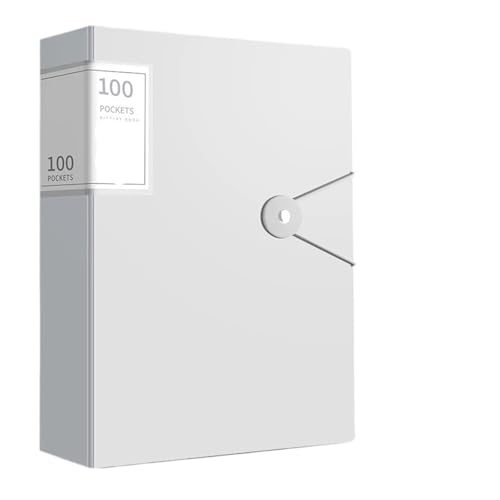 Aktenordner mit großer Kapazität, A4, multifunktionaler, wasserdichter Dokumenten-Organizer, staubdichter Desktop-Aufbewahrungs-Dokumentenhalter, Vertrag(White) von YMYGCC