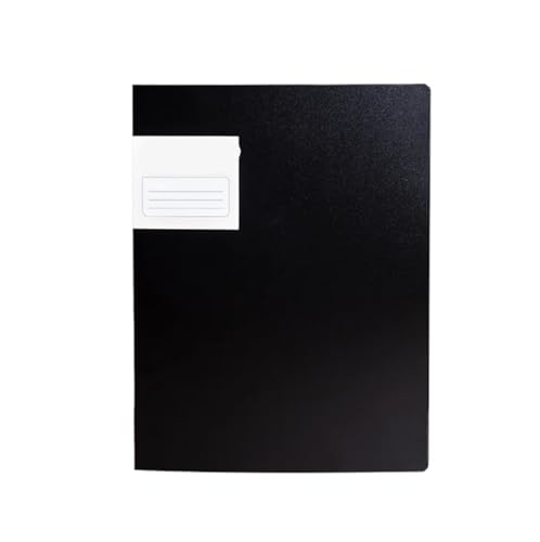 Informationen Ordner Binder PP Musik Papier Kunststoff Organizer Seiten Tasche Budget Datei Transparent Sammlung Buch(Black) von YMYGCC