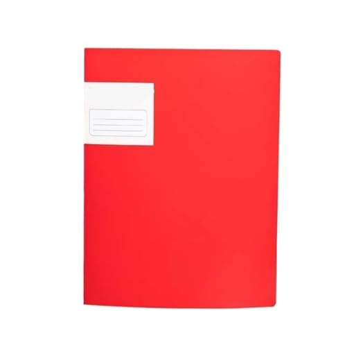 Informationen Ordner Binder PP Musik Papier Kunststoff Organizer Seiten Tasche Budget Datei Transparent Sammlung Buch(Red) von YMYGCC