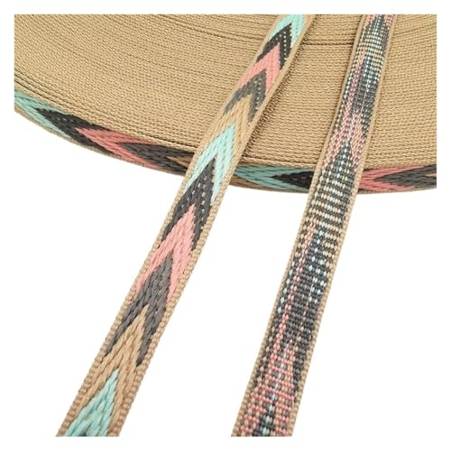 YMYGCC 3 Yards 10–20 MM Retro-Jacquard, beträchtliches Dickes Gurtband, Taschengurte, Band for DIY-Pferde- oder große Haustierhalsbänder, Kleidungsnähen(10MM 3YARDS 10) von YMYGCC