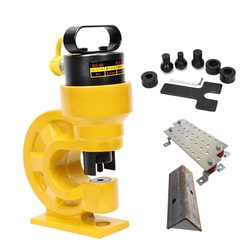 YNAADYH 31Ton Hydraulische Lochstanze -Ch-60 Hydraulische Lochstanze - Lochstanzwerkzeug Blechlocher Puncher Lochstanzwerkzeug 13,8 Mm 17,5 Mm 20,5 Mm Max Dicke Kupferstabs 3-12 Mm von YNAADYH