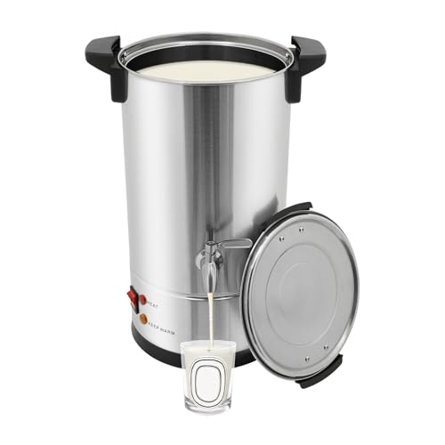 YNAADYH 8/10/12 l Wachsschmelztopf für Kerzen, Schmelztopf für Kerzenwachs, Set mit Facuet & Deckel, 30 – 110 °C, Temperaturkontrolle (A4, 10 l) von YNAADYH