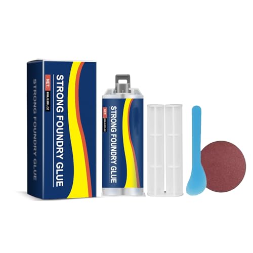 Metallgusskleber AB – Einfache Reparaturen für Edelstahl, Kupfer und Aluminium | Schnellhärtend, schleifbar, wasserfest | 85 ml Heimwerker-Werkzeugset von YNGWVHKET