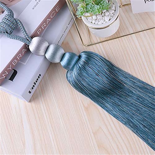 YNIYUJKL 2 Teile/para Vorhang Quaste Riemen Raffhalter Hängen Binden Seile Gürtel Schnalle Halter Vorhang Zubehör Raffhalter,Blue von YNIYUJKL