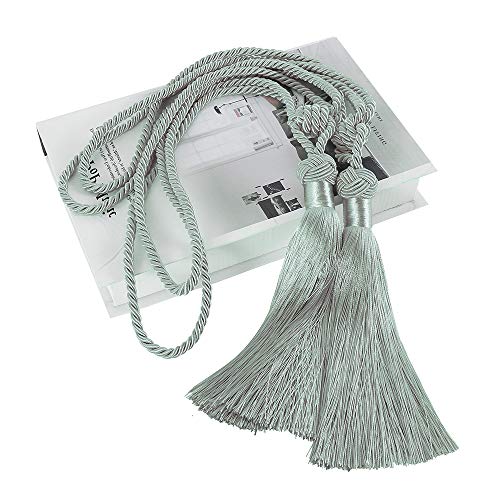 YNIYUJKL 2PCS Vorhang Raffhalter Seile Clip Quasten Hängende Gürtel Raffhalter Für Vorhänge Seil Holdbacks Schnalle Hause Vorhang Stangen Zubehör,Sky Blue YNIYUJKL 2PCS Vorhang Raffhalter Seile Clip Quasten Hängende Gürtel Raffhalter Für Vorhänge Seil Holdbacks Schnalle Hause Vorhang Stangen Zubehör,Sky Blue von YNIYUJKL